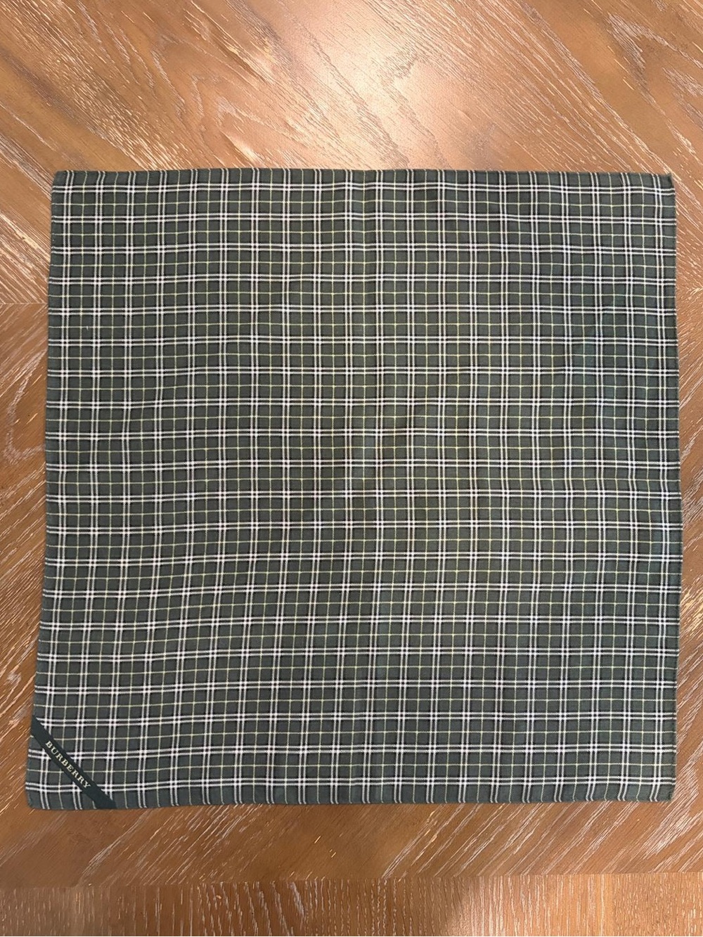 Burberry Cotton Scarf Black White 50 Cm